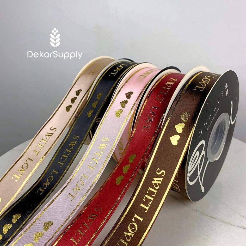 

(Khusus Batam) Pita Satin Polos Per Roll Grosiran ±2.5 x 36 yard (33cm)