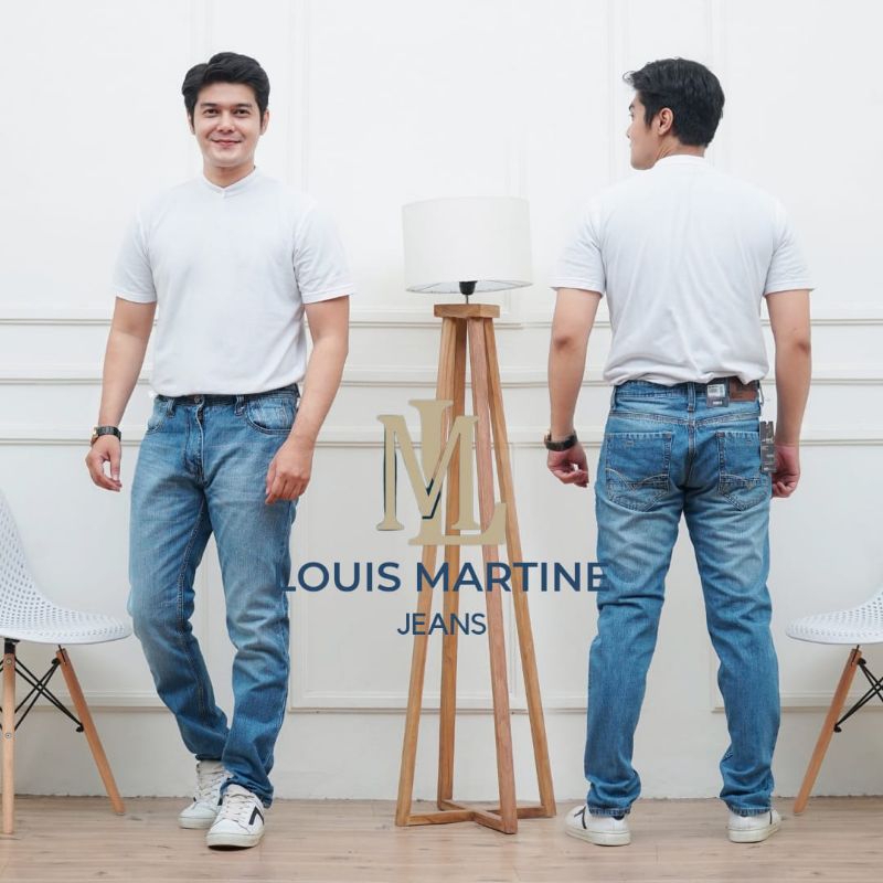 LOUIS MARTINE VANGUARD DENIM - Celana Jeans Premium Pria Slim Fit Original - Bahan Denim Corpuse Nya
