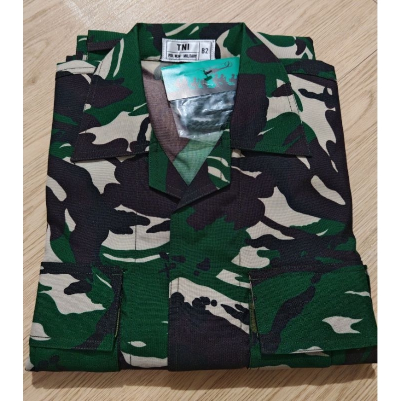 RB BAJU SERAGAM PDL TNI VELBET LBX VELBET GELAP PREMIUM FULL PERKERAS BAJU PDL ANTI AIR LORENG TNI