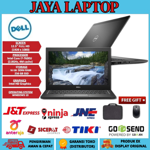 Laptop Dell Latitude E7280 Core i7 Gen 7 Ram 16GB /SSD 256GB SPEK TINGGI TOUCHSCREEN
