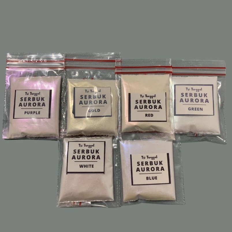 

KODE M73U Serbuk Pigmen Aurora 3 gram PAKET ISI 6 Plastik Glitter Powder Gliter Eceran Resin Pernak Pernik Bubuk Padat Padatan DIY Kerajinan Kesenian Art Prakarya Seni Perlengkapan Peralatan Kilau Craft Crafting Warna Paint Painting Blimbing Indah Sablo