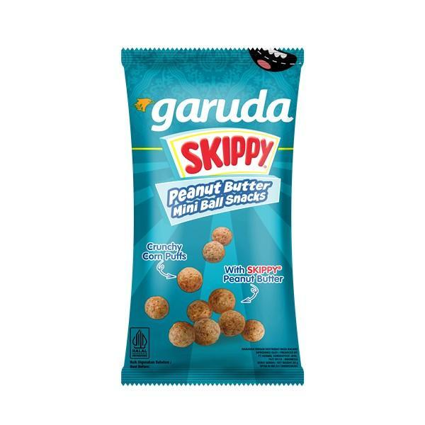 

GARUDA SKIPPY PEANUT BUTTER MINI BALLS / CRUNCHY CORN PUFFS WITH SKIPPY PEANUT BUTTER 50 GRAM