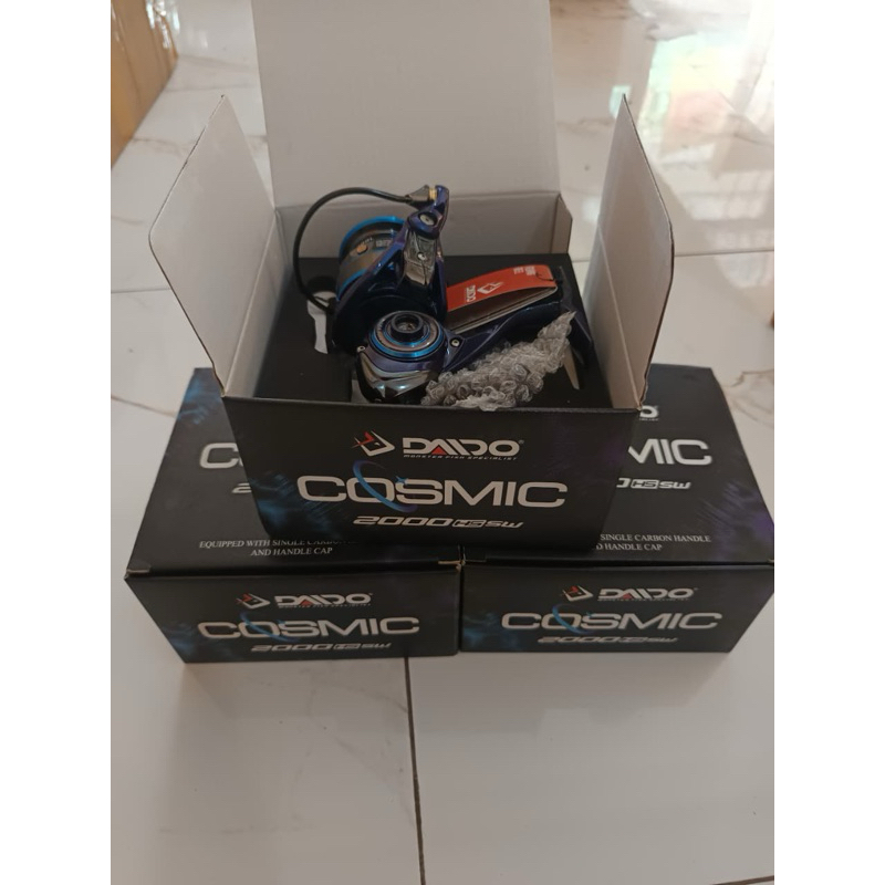 Reel daido cosmic biru metalik