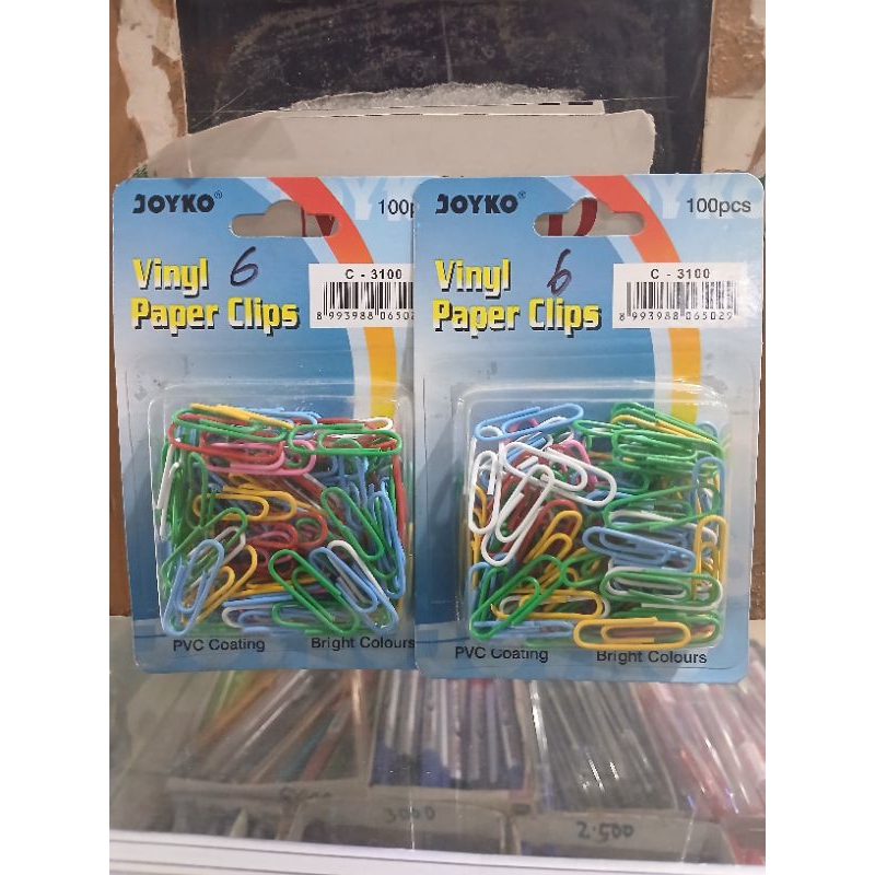

JOYKO PAPER CLIPS WARNA ISI 100 PCS C-3100