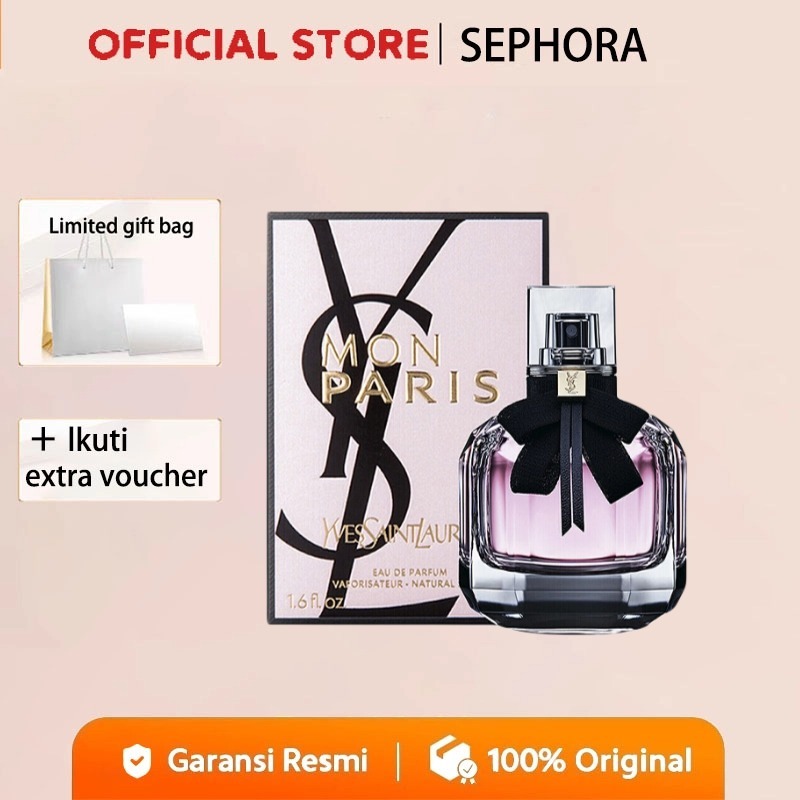 【Mall ORI】 YSL Yves Saint Laurent MON PARIS PARFUM FLORAL EAU DE PARFUM 90ml