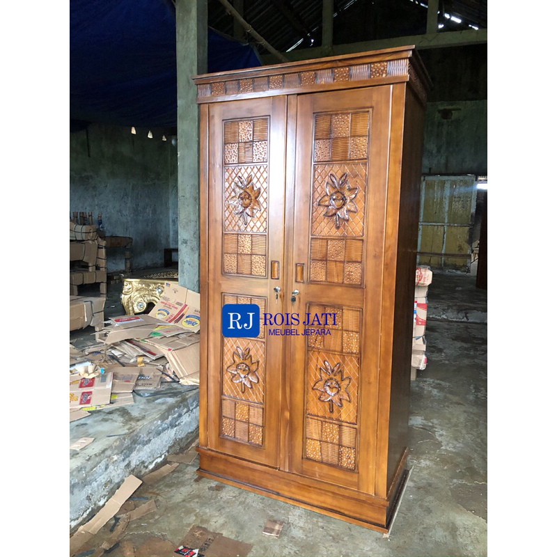 Lemari Pakaian Pintu Dua/Lemari Minimalis Pintu Dua/Lemari Pakaian Modern