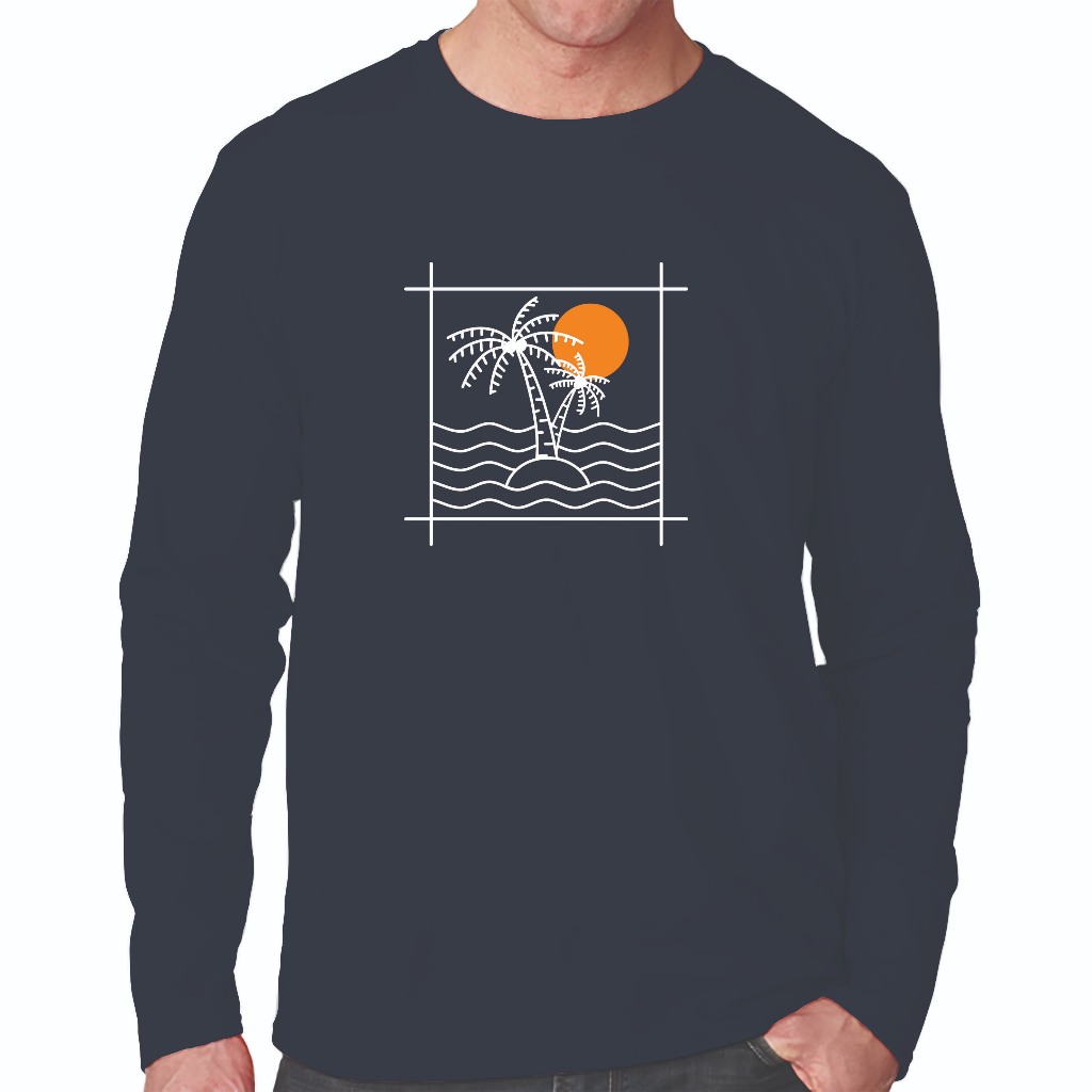 KAOS DISTRO PRIA LENGAN PANJANG, ATASAN PRIA LENGAN PANJANG, KAOS PRIA LENGAN PANJANG JUMBO { HAWAI 