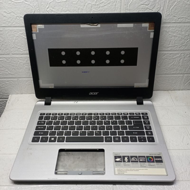 Kesing Case Casing Full Case Set Laptop Acer Aspire 5 A514-51G