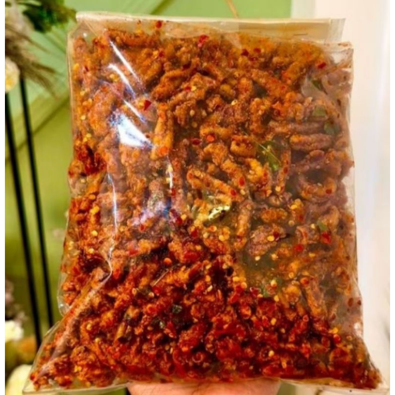 

usus Krispi/ kripik usus 500gram/ 500gram usus crispy bumbu pedas daun jeruk mantap
