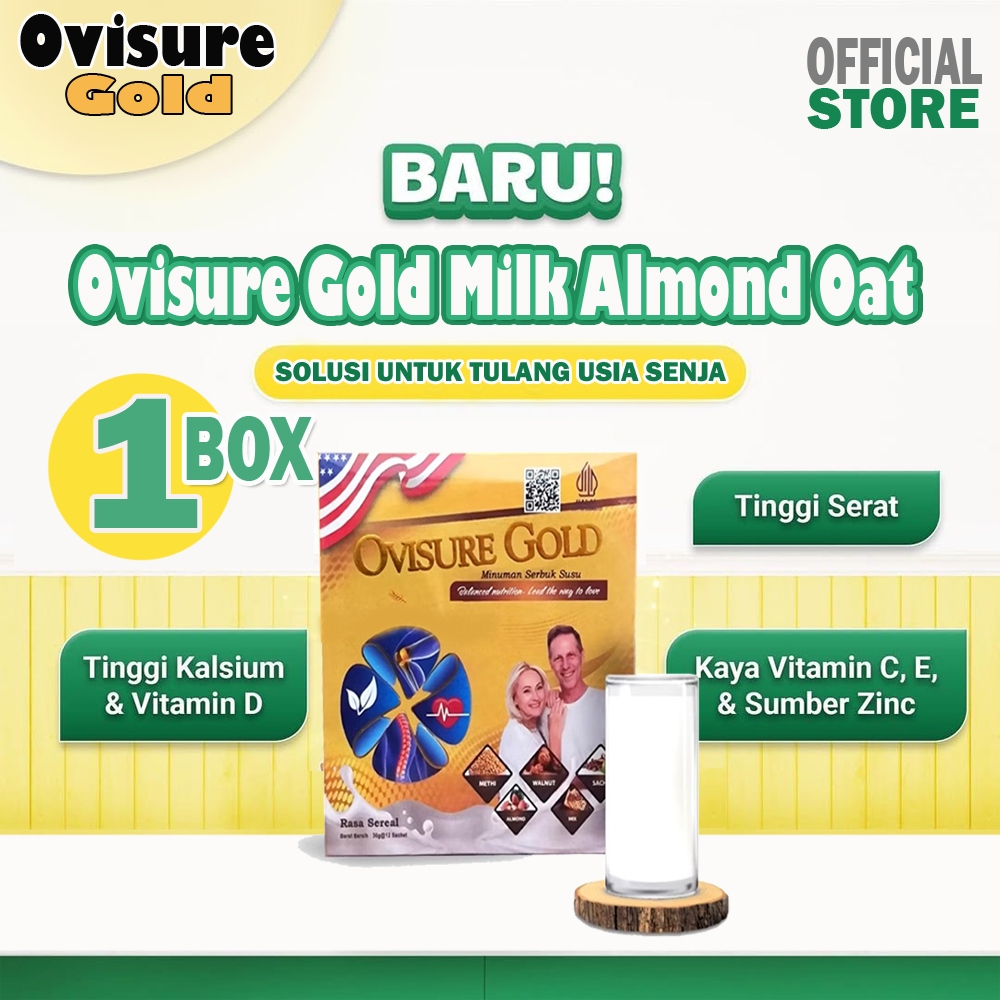 

1 BOX OVISURE GOLD ORIGINAL USA - SUSU UNTUK PENGOBATAN TULANG DAN SENDI TERBAIK - OVISURE GOLD SUSU ORIGINAL