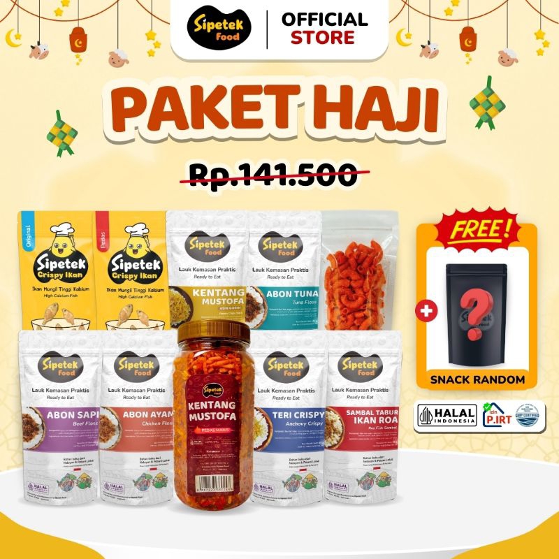 

[SPESIAL HAJI] Paket 10pcs + Bonus 1pcs Lauk Praktis Best Seller Sipetek