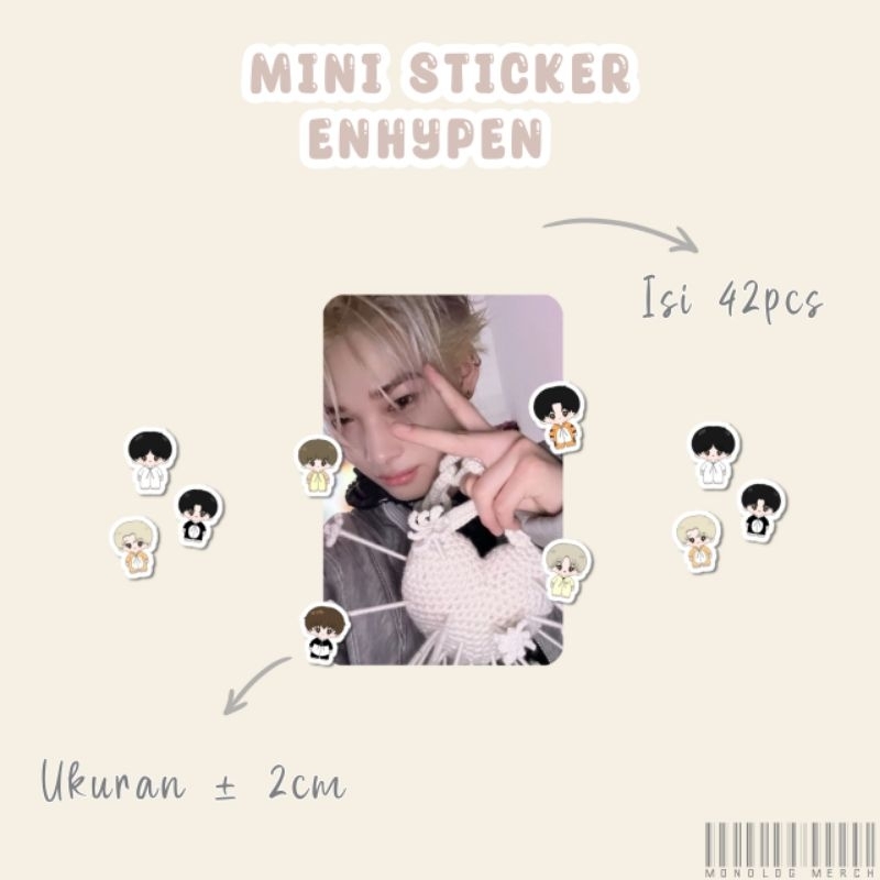 

Mini Sticker Enhypen Pajamas Chibi get 42pcs