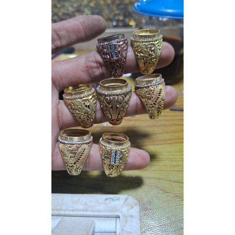 Cincin Ring Kuningan sari handmade