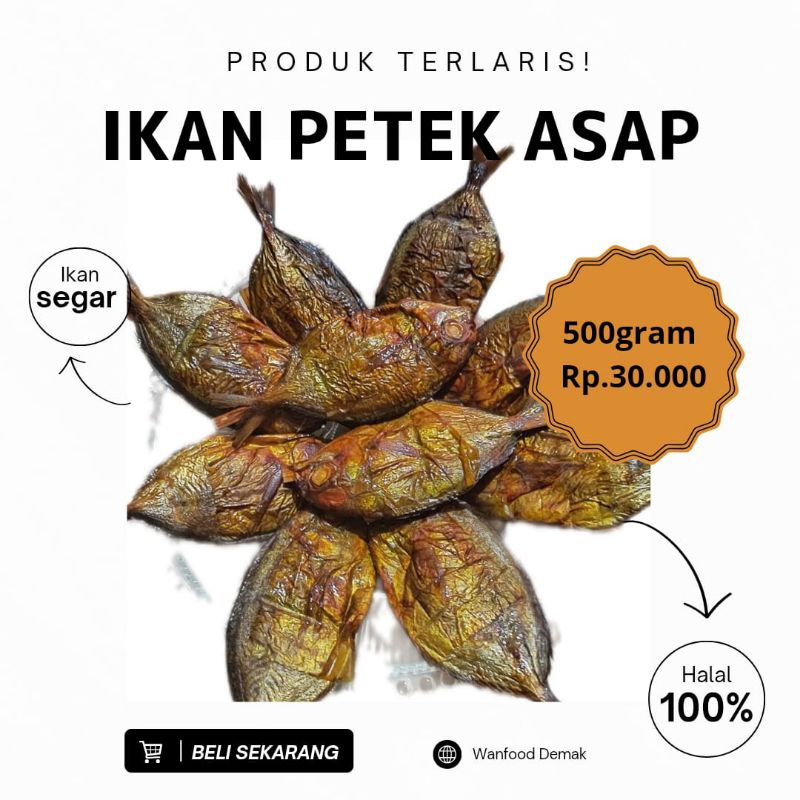 

IKAN PETEK BRUNDUL ASAP 500g FRESH PACKING PLASTIK FAKUM