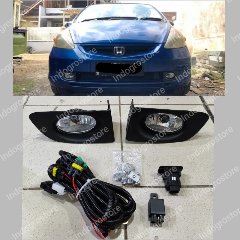 FOGLAMP LAMPU KABUT MOBIL HONDA JAZZ 2003 2004 2005 2006 2007