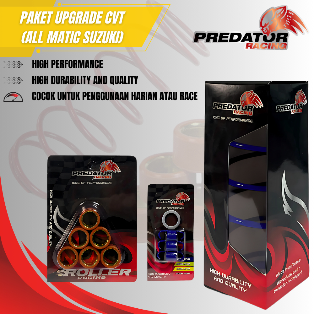 PREDATOR03 PAKET UPGRADE CVT (ALL MATIC SUZUKI) PAKETAN CVT PAKET KIRIAN SPIN SKYWAVE SKYDRIVE