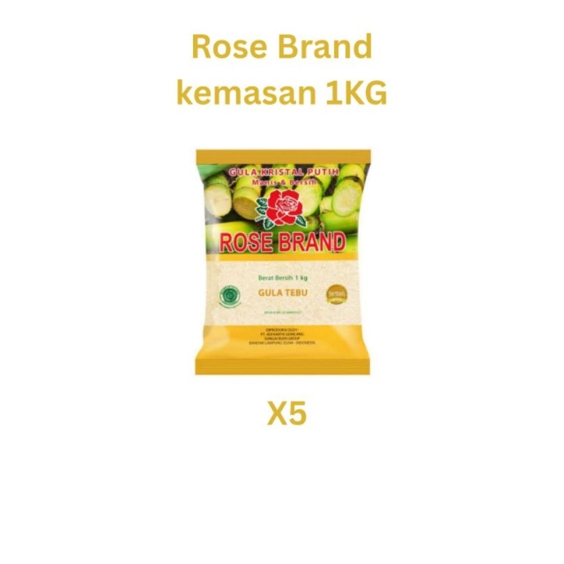 

Gula Rose Brand kesamaan 1kg 5 pcs