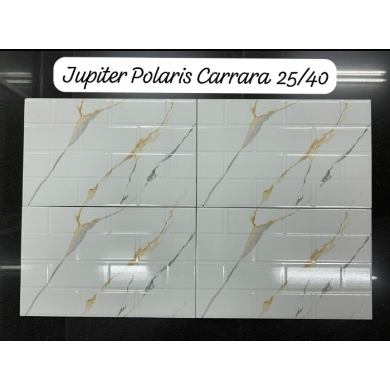 keramik dinding 25x40 putih carara jupiter polaris carara