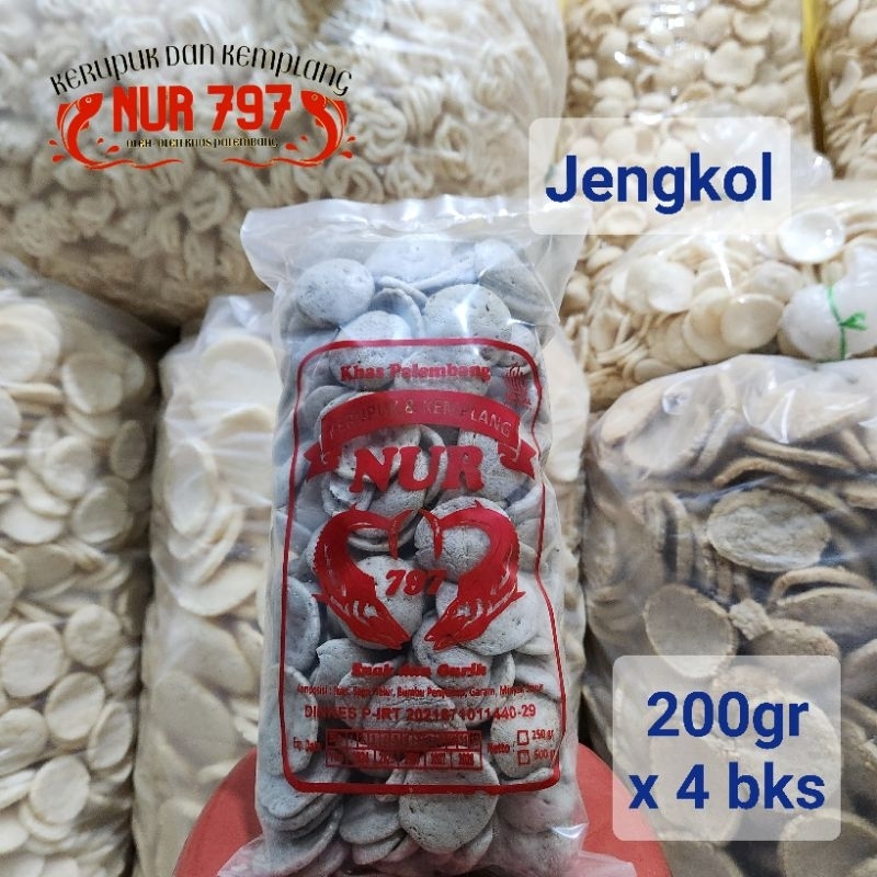 

JENGKOL 800 gram kerupuk dan kemplang NUR 797 khas palembang asli