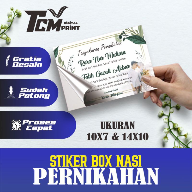 

Stiker Tasyakuran Pernikahan Custom Tinggal Tempel Box