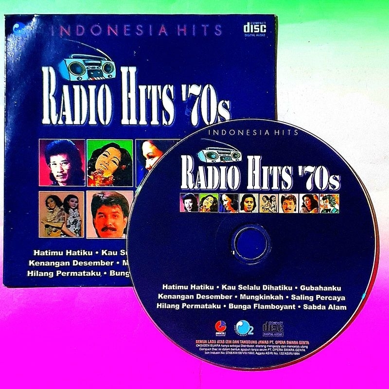 KASET CD MOBIL LAGU RADIO HITS 70AN-KASET CD COMPACT DISC LAGU POP KENANGAN-KASET CD LAGU TEMBANG KE