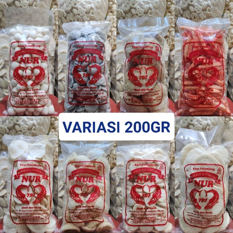 

200gram SUPER BESAR SEDANG MINI KECIL KULIT SANGGUL KERITING POTATO GETAS MANGKOK TIPIS BAKAR PANGGANG MAWAR STIK PESER KANCING KOIN PILUS BERAT ikan tenggiri kerupuk dan kemplang NUR 797 khas palembang asli