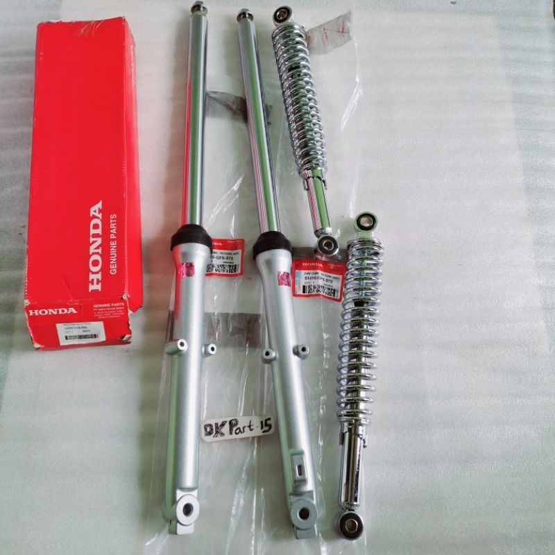 As shock + Tabung depan tinggal pasang GF6 plus Shockbreaker belakang Honda Win Win 100 Ori japan
