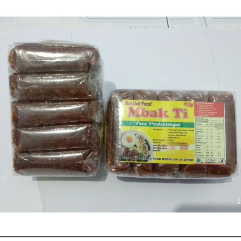 

Sambal Pecel MBAK TI Khas KEDIRI 700gram