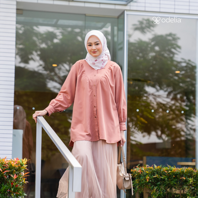 Odelia - Della Shirt | Kemeja Atasan Blouse Wanita