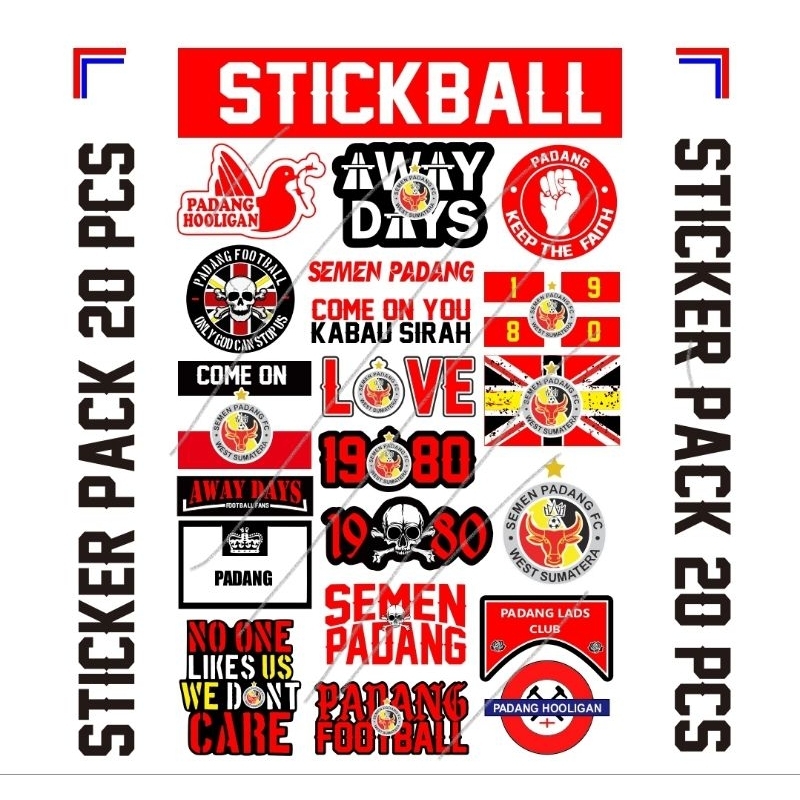 20 Sticker SEMEN PADANG FC 1980