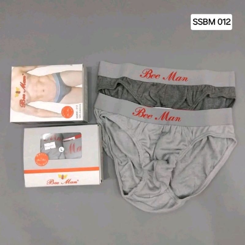CD Pria Bee Man 012 , bahan katun , karet Boxer. 1 pack isi 2 pcs