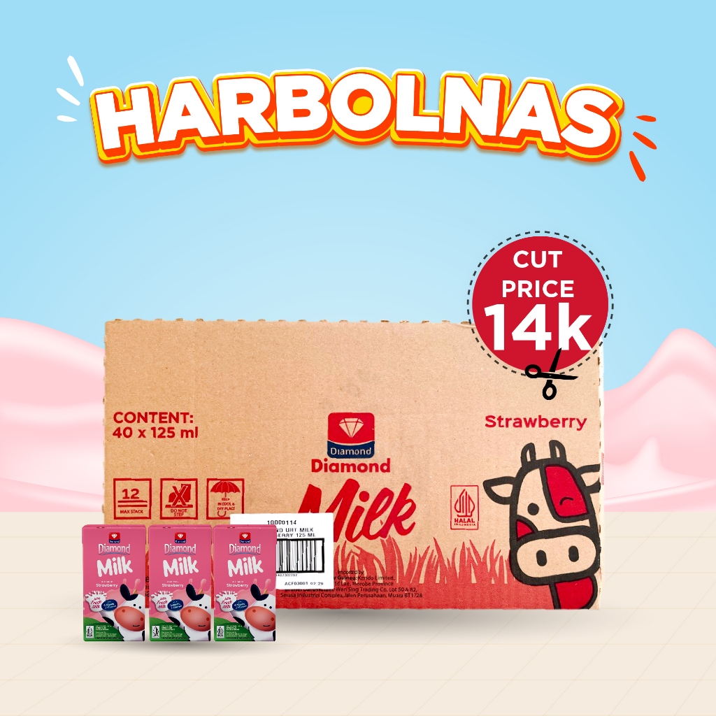 

POTONGAN HARGA 14K SETIAP PEMBELIAN 1 KARTON DIAMOND MILK UHT STRAWBERRY 125 ML