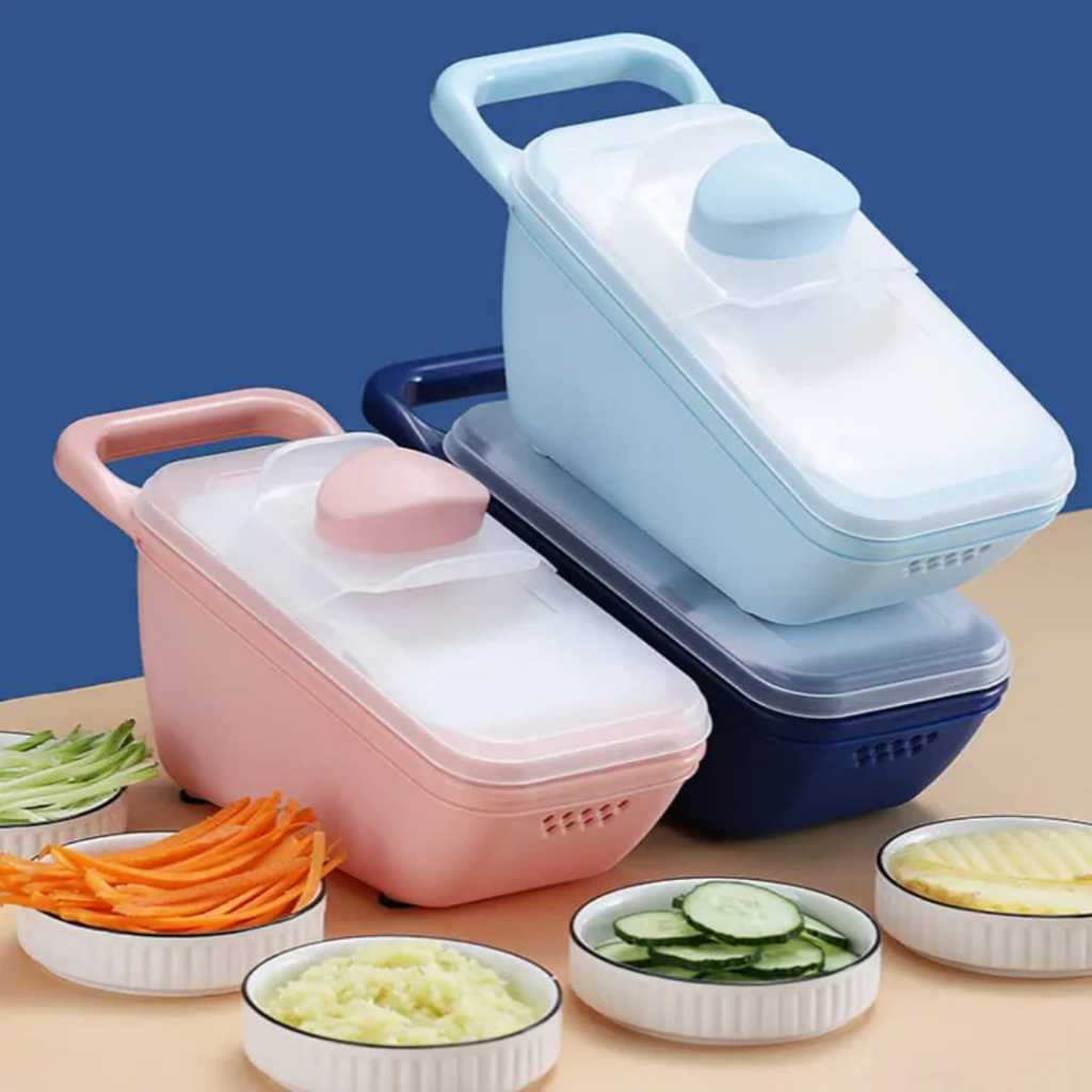 Parutan Buah Kentang Sayur Parutan Wortel Parutan Serbaguna Perlengkapan Dapur Multifunsi 5 in 1