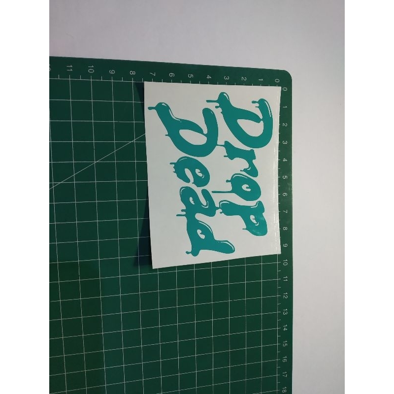 

stiker cutting drop dead