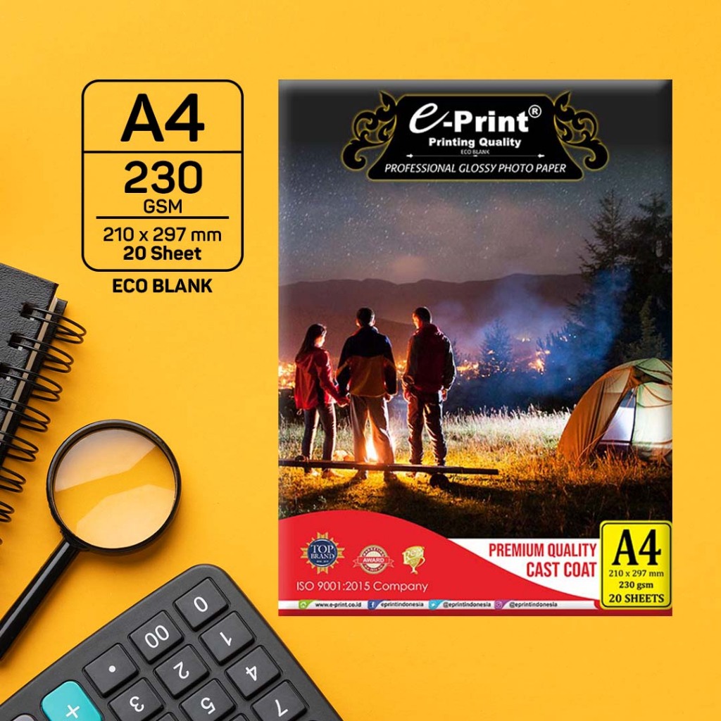 

e-Print Glossy Photo Paper A4 ECO Blank 230 gsm