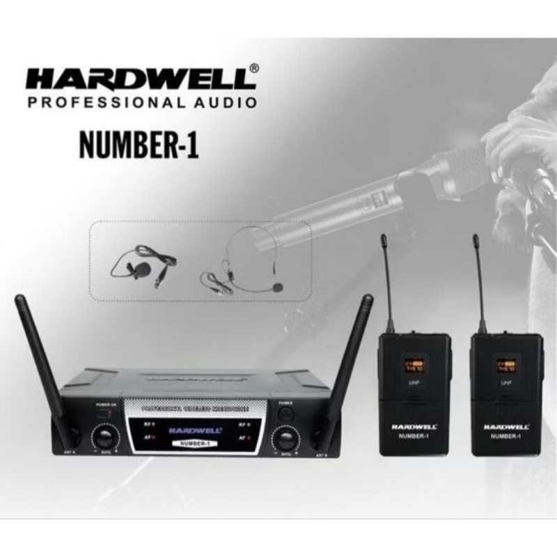 MIC WIRELESS HARDWELL NUMBER 1 CLIP'ON CLIP'ON HEADSET
