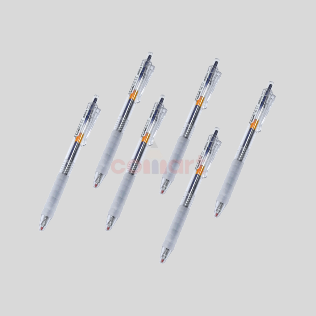 

1 LUSIN Pulpen Gel Cetit Combo Kanno Tinta Hitam 0.5 - Retractable Pen - Pulpen Cetek - Round Tip Bolpoin