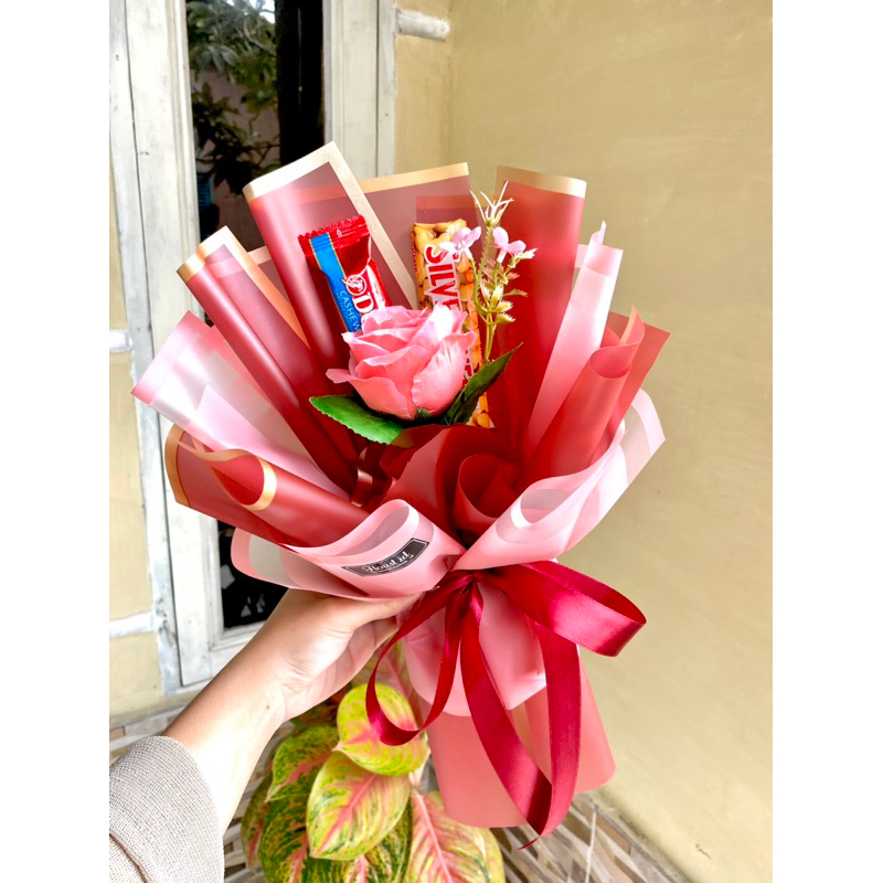 

Buket Cokelat Silverqueen Mini isi 2