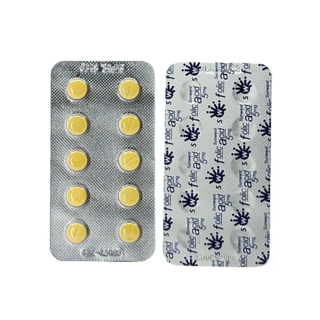 Sunward Folic Acid 5Mg | Vitamin Untuk Ibu Hami