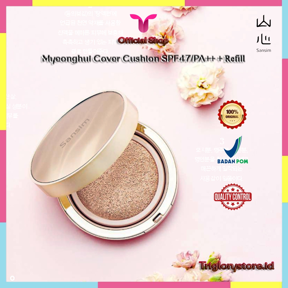 Sansim Myeonghui Cover Cushion SPF47/PA++ Set Jutanhak Korea