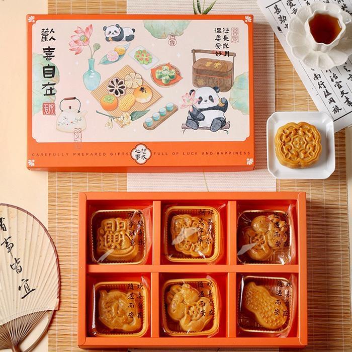 

(5pcs) Kotak Imlek K7781 dus/ Box Sincia Mooncake, Cookies, Nastar | K77