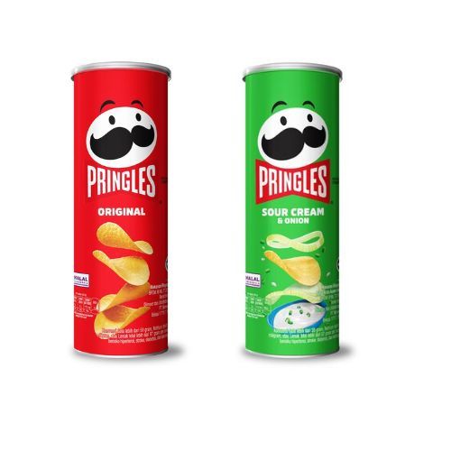 

Pringles Original dan SourCream & Onion 102gr