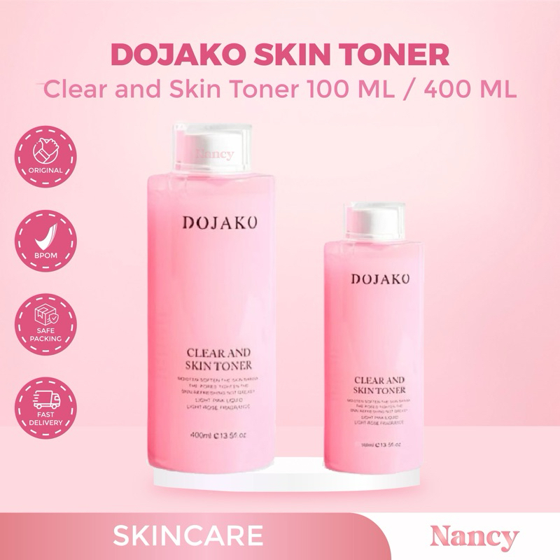 DOJAKO CLEAR AND SKIN TONER WAJAH HIDRASI 100 ML / 400 ML