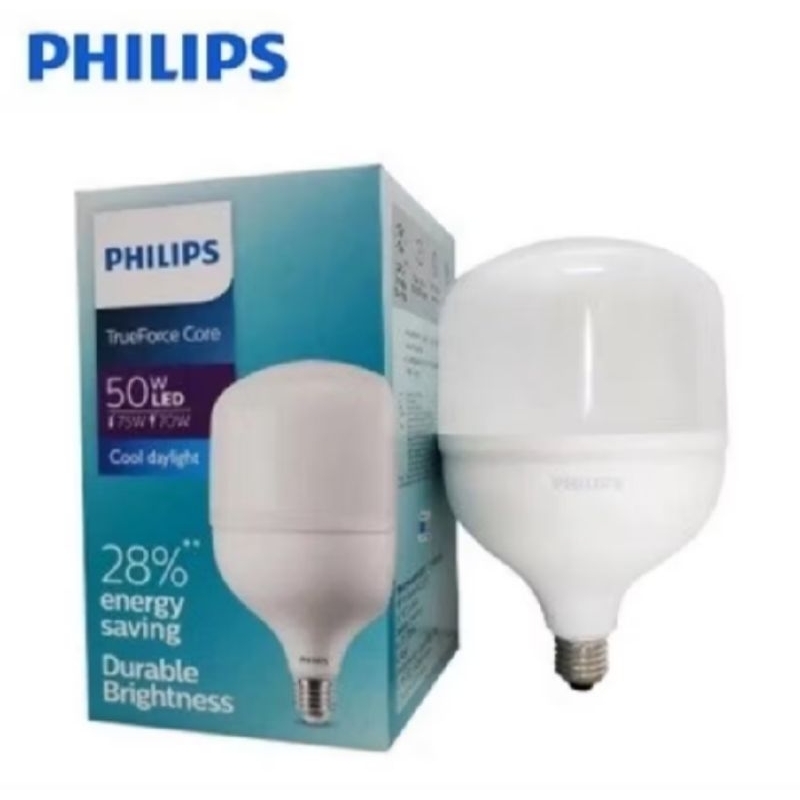 LAMPU PHILIPS LED TRUE FORCE 50 WATT COLDAYLIGHT E27/ BOHLAM LAMPU PHILIPS ORIGINAL