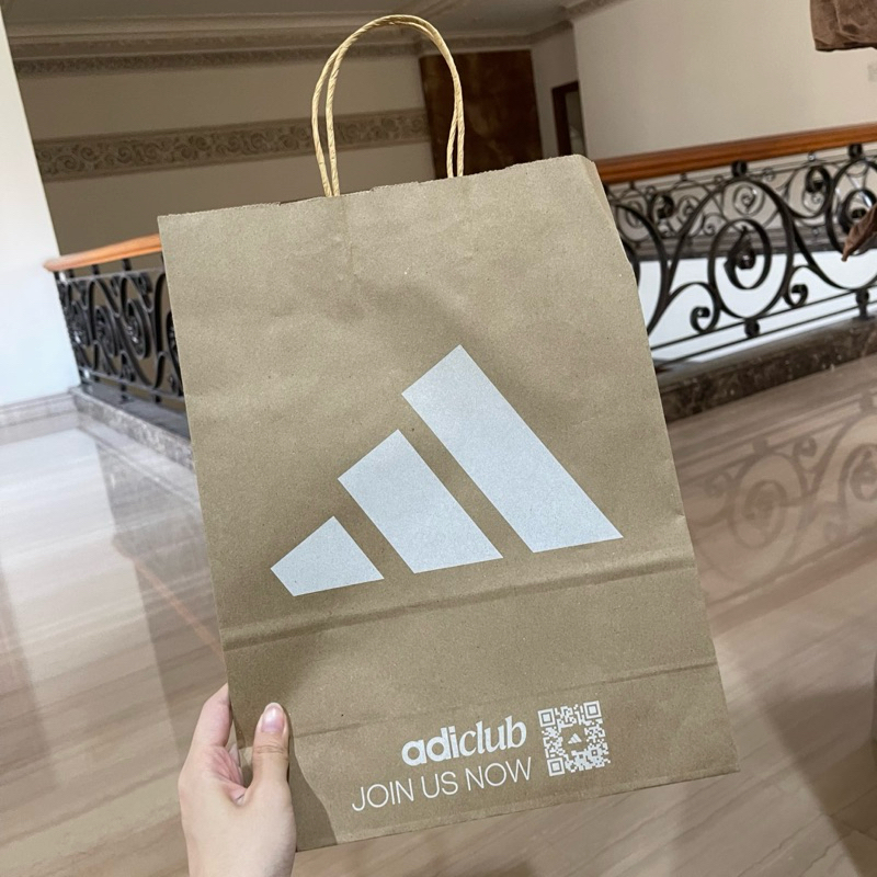

[READY SIAP KIRIM] PAPERBAG ADIDAS COKLAT MEDIUM ORIGINAL FROM STORE