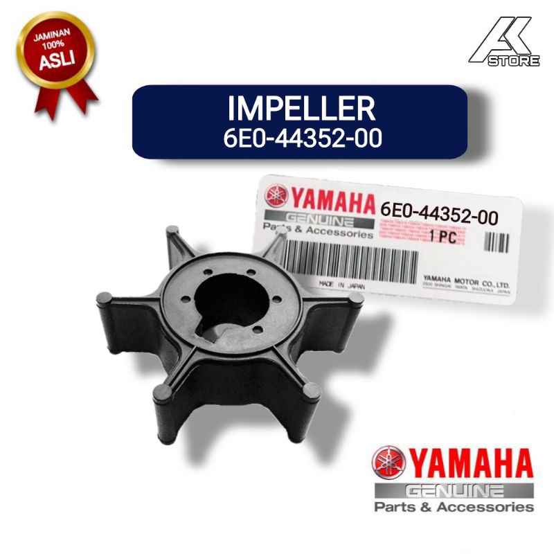 IMPELLER 6E0-44352-00 | wayer impeller mesin tempel Yamaha 4PK 5PK