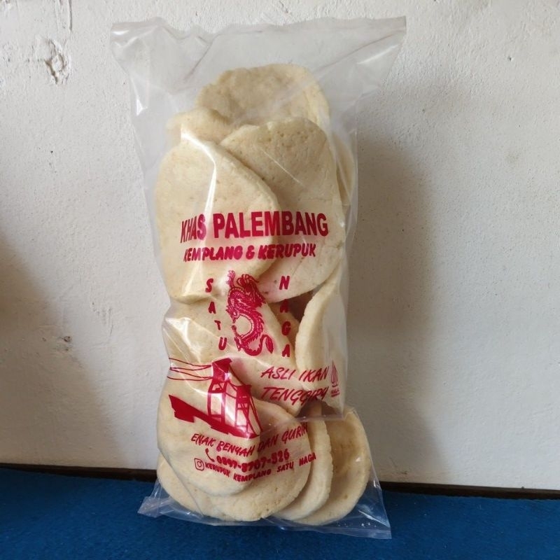 

Kemplang Peser super asli ikan tenggiri khas Palembang (bulat besar) 250gr