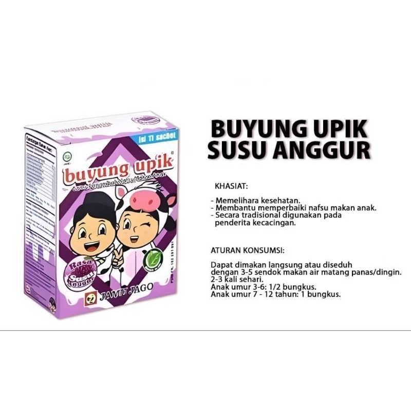 

buyung upik susu anggur isi 11 pcs