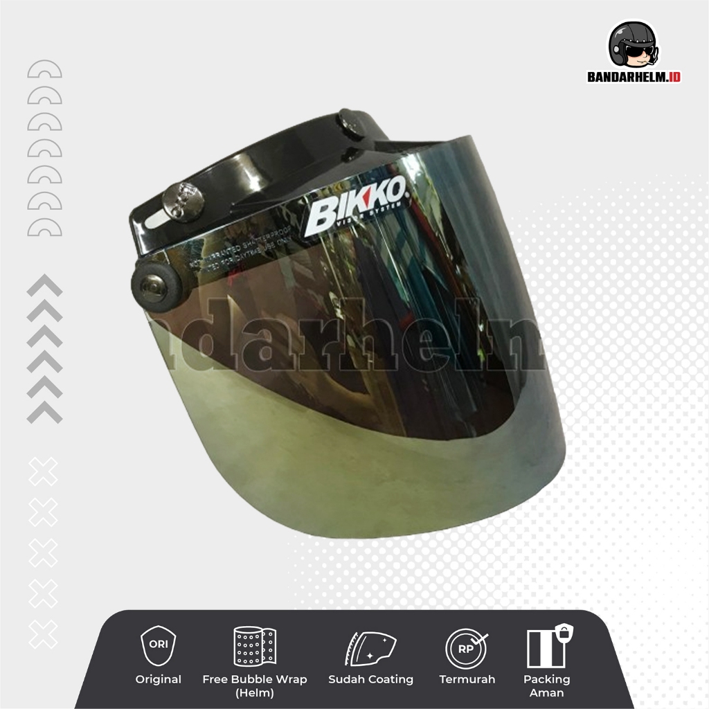 Kaca BIKKO helm bogo Rainbow crystal