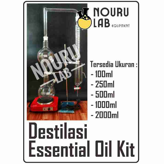 DESTILASI ESSENTIAL OIL 250ML - DESTILASI MINYAK ATSIRI 250ML